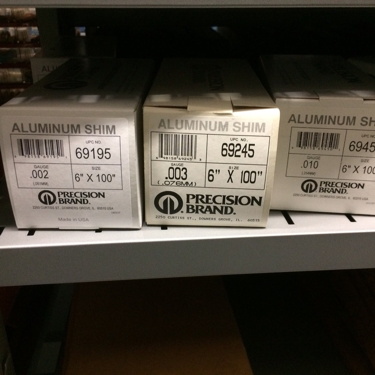 Aluminum Shim Stock 6" x 100" Rolls NEWMAN TOOLS SHOPPING CART