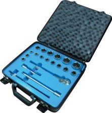 Stainless Steel 6 Point Metric  Socket Set, 1/2" Drive