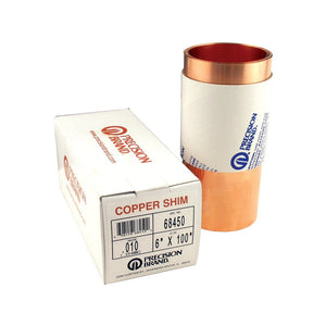 Copper Shim Stock 6" x 100" Rolls